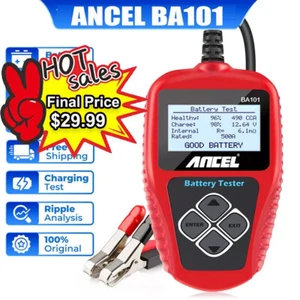 ANCEL BM300 Pro 6V 12V 24V Car Battery Monitor Bluetooth Monitor with Charging - Picture 1 of 9