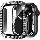 Housse de protection d'écran Bling Diamond pour Apple Watch Series 9/8/7/6/5/4/SE
