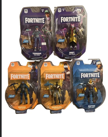 FORTNITE SOLO MODE 4” Action Figures - 5 Pack Lot Complete Set Cover