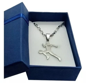 COLLAR ACERO QUIRÚRGICO CON DIJE MARADONA ARGENTINA - Imagen 1 de 3