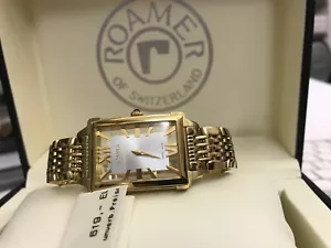 ROAMER Damenuhr Competence Swiss Made Saphirglas Edelstahl Skelettuhr 104846 - Picture 1 of 4