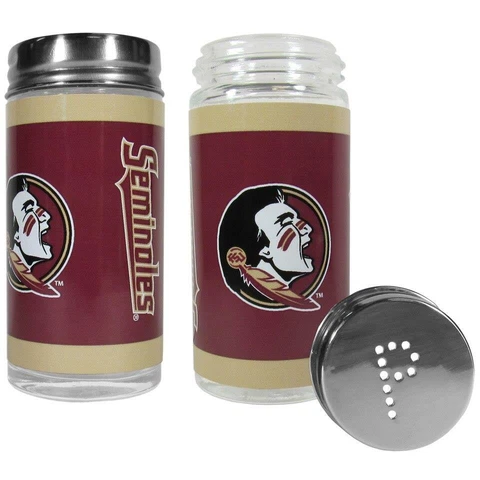 Florida State Seminoles Glass Salt and Pepper Shakers [NEW] Tailgate Kitchen Cover