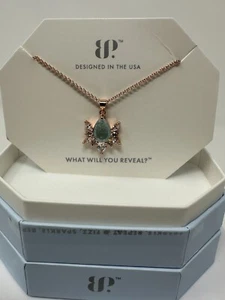 Bomb Party RBP7060 - The Spider Necklace Lab Created Aqua Ice Crystal Halskette - Bild 1 von 2