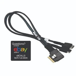 Cable Supermicro CBL-SAST-0817 36 CM SLIMLINE SAS x8 (LA) a 2x Oculink x4 INT - Imagen 1 de 3