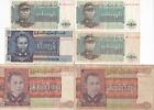 Set of 6 banknotes Burma 1, 5, 25 Kyats 1972-73 VF
