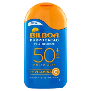 Bilboa Burrocacao Pelli Delicate 50+ Molto Alta con Vitamina C 200 ml - Foto 1 di 3