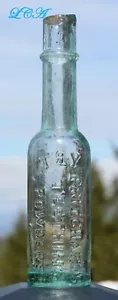 "Antigua botella de POLVO PARA DENTICIÓN con ERROR en relieve tiene HACIA ATRÁS ""R"" - Imagen 1 de 5