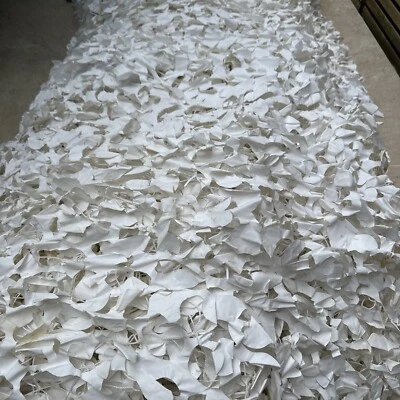 Grade 1 WHITE British Army Arctic Snow Camouflage Garnished Net Netting Military - Image 1 of 4