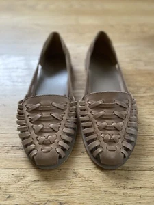 Nisolo Women’s Huarache Sandal Size 9.5 in Almond Beige NEW NIB $138 - Picture 1 of 6