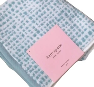 Kate Spade Light Blue and White Spots Hand Towel - Picture 1 of 3