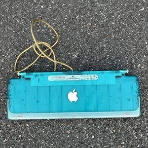 Clavier vintage Apple 1998 USB iMac Bondi bleu modèle M2452 - Photo 1/7