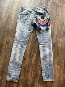 Philipp Plein Designer Herren Jeans Gr. 32x32 Super Straight Slam - Bild 1 von 9