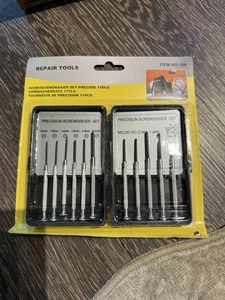 Juego de 11 destornilladores de precisión para joyería reloj reloj gafas herramienta de reparación - Imagen 1 de 1