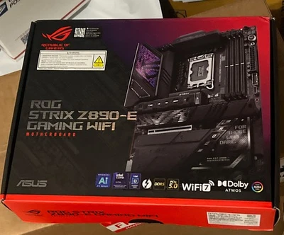 华硕 - ROG STRIX Z890-E 游戏 WIFI(插槽 LGA 1851) 英特尔 Z890 ATX DDR5 无线局域网连接... — 第 1/3 张图片