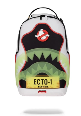 MOCHILA SPRAYGROUND GHOSTBUSTERS ECTO-SHARK B6376 BRILLA EN LA OSCURIDAD NUEVA CON BOLSA Y ETIQUETAS Foto 1 de 4