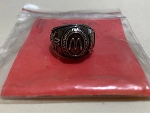 Vintage McDonald's Silver Company Ring 1970s Advertising Jewelry US 6 1/2 RARE - Picture 1 of 5