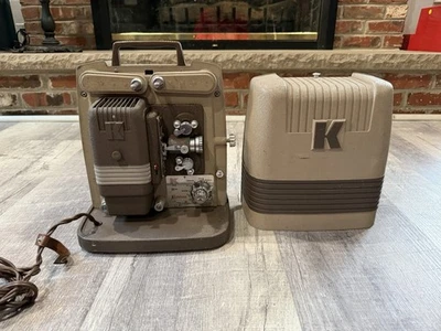 Projetor de Filme KEYSTONE K100 8mm Vintage 1950 com Estojo-TESTADO - Imagem 1 de 4