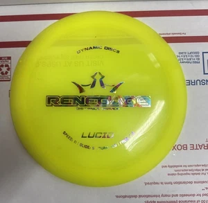 Dynamic Discs Lucid Renegade 175g Yellow Disc Golf Distance Driver OOP RARE - Picture 1 of 6