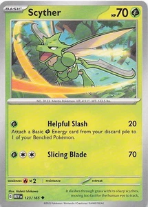 Scyther Poco Común Normal SV: Escarlata y Violeta 151 123/165 Casi Nuevo - Imagen 1 de 2