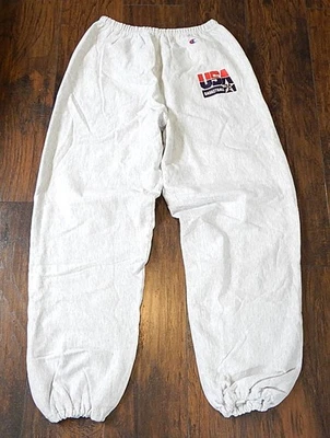 Team USA Basketball Champion Brand Warm Up Sweatpants Heather Gray XL NOS - Image 1 of 2