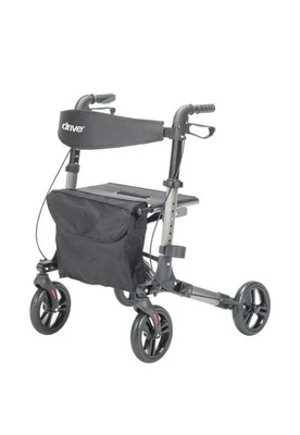 Andador Plegable Compacto Drive Medical, Gris Metálico/Negro RTL10288BK NUEVO EN BK Foto 1 de 4