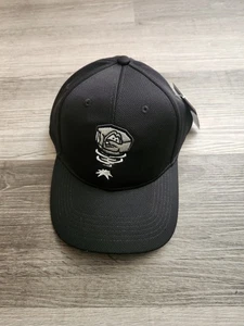MiLB Lansing Lugnuts OC Sports Black Spring Ball Logo Strapback Hat NEW  - Picture 1 of 8