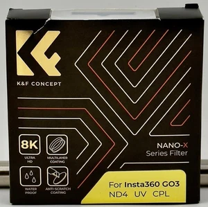 K&F Concept GO 3 UV CPL ND Filters Kit (3 Pack), UV CPL ND4 Filter Insta360 G03 - Picture 1 of 6
