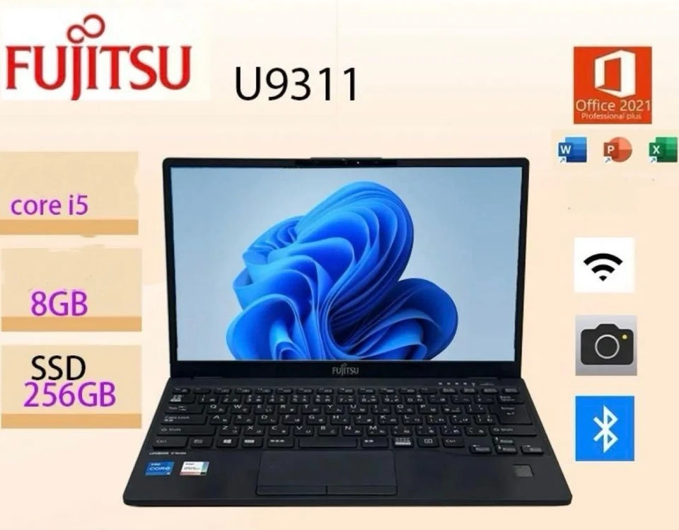 Fujitsu Lifebook U9311X/F Core i7-1145G7 2.6GHz 13.3" 8GB SSD 256GB Win 11 Pro - Imagem 1 de 4