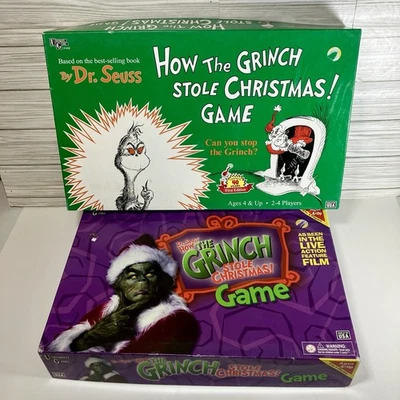 VTG Dr. Seuss "How The Grinch Stole Christmas" Board Games | 1997 2000 Games - Image 1 of 4