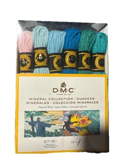 DMC 12pc MINERAL COLLECTION Tapestry Wool Skeins (8.7yd Per Skein)  Free Ship - Picture 1 of 4
