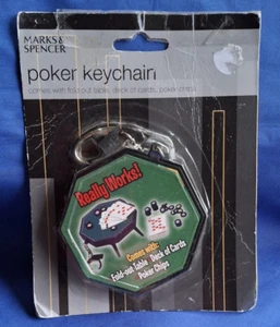 Marks & Spencer M&S Poker Key Ring Key Chain - MIP - Foto 1 di 2