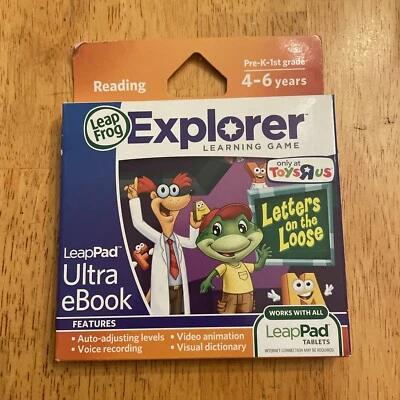 LeapFrog Letters on the Loose Learning Game Ultra eBook Ages 4-6 Years - Image 1 of 2
