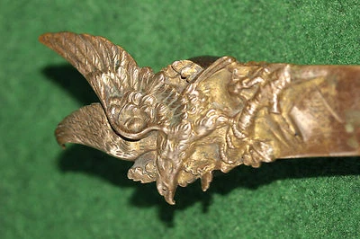 COUPE  PAPIER  BRONZE   19 EME    DE   A.  VILLIEN  - Photo 1/4