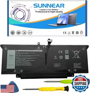 SUNNEAR JHT2H Laptop Battery Compatible with Dell Latitude 7310 7410 Series N - Picture 1 of 5