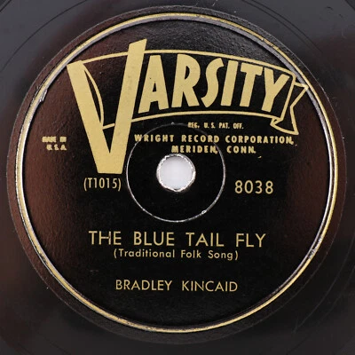Bradley Kincaid – The Blue Tail Fly / Foot Prints In The Snow  10" 78 rpm  8038 - Image 1 of 4