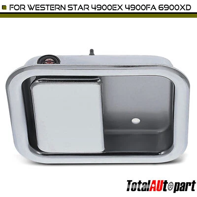 Chrome Interior Door Handle for Western Star 4900 4900E 2002 4900EX Driver Side - Image 1 of 4
