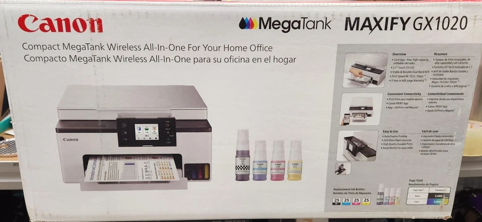 Canon MAXIFY GX1020 MegaTank Wireless Home & Office All-In-One Color Printer - Image 1 of 1