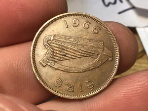 1966 IRELAND 1/2 penny, Good Luck, Irish, Harp, Sow with piglets, 1 Coin - Picture 1 of 20