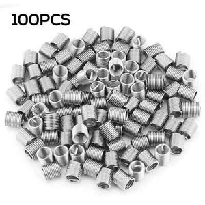 100 Stck. M8x1,25x2D Metrisch Schraube Gewinde Draht Einsätze 304 Edelstahl - Bild 1 von 6