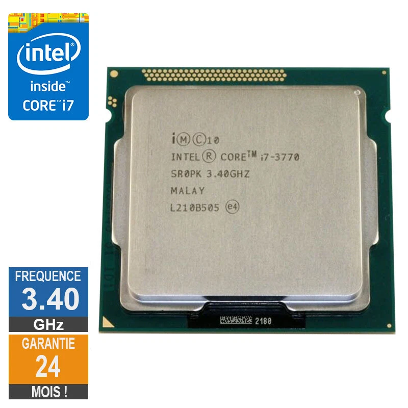 Processeur Intel Core I7-3770 3.40GHz SR0PK FCLGA1155 8Mo - Photo 1/1