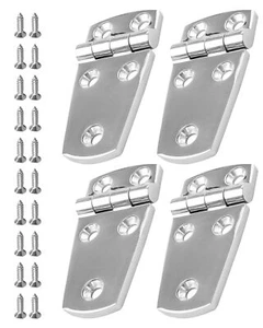 4PCS 3" x 1.5" Boat Hinges 316 Stainless Steel Marine Grade 76mm x 38 mm Heav... - Picture 1 of 6