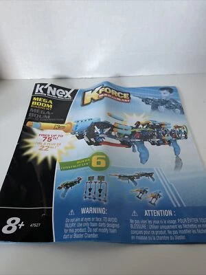 Knex K’nex Instruction Manual Book Only For model  47527 Mega Boom K Force Blast - Image 1 of 4