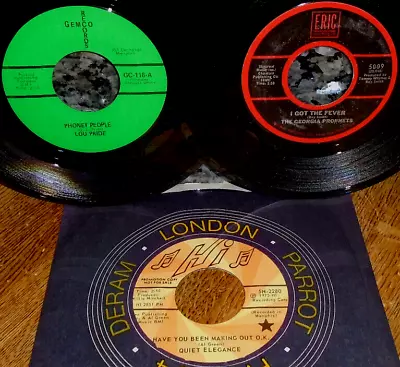 ~3 KILLER UNPLAYED SOUL 45s~LOU PRIDE~QUIET ELEGANCE~GEORGIA PROPHETS~$75 easy!! - Image 1 of 3