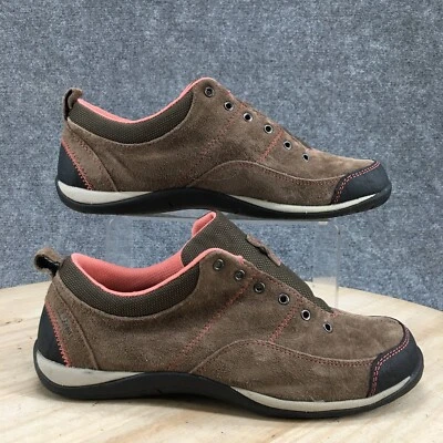 LL Bean Zapatos Mujer 8.5 M Beansprout Deportivos Con Cordones Tenis Bajos Marrón Gamuza Foto 1 de 4
