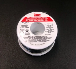 OATEY #290242 Safe Flo 8oz Lead-Free Silver Plumber SOLDER - Picture 1 of 2