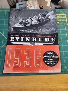 1936 Evinrude Outboard Catalog Fisherman Sportsman Sportfour Racing 460 Etc - Picture 1 of 10