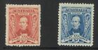 Australia 1930 Sturt Set of 2 Stamps 1d Vertical Mesh 3d Horiz. Mesh MUH #AUBK