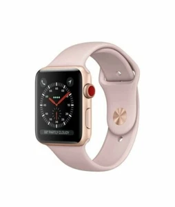 Apple Watch 42mm Series 3 GPS A1859 Gold Case Pink Band MQK12LL/A *New -Sealed* - Picture 1 of 8
