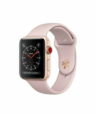Apple Watch 42mm Series 3 GPS A1859 Gold Case Pink Band MQK12LL/A *New -Sealed* - Image 1 of 4