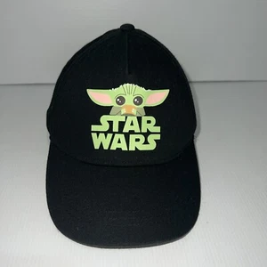 Star Wars Grogu Baby Yoda Black Kids 4-6 Cotton Adjustable Hat Cap - Picture 1 of 10